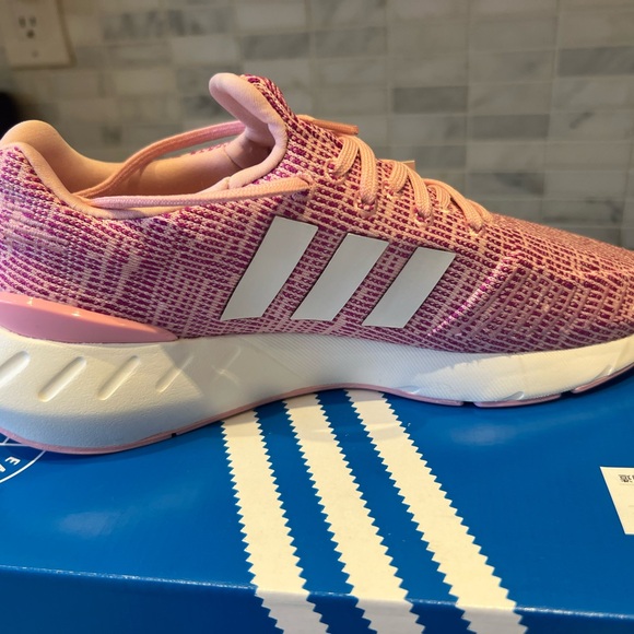 NWT Pink Adidas Swift Sneaker for Kids - Picture 3 of 4